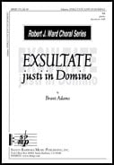 Exsultate Justi in Domino SA choral sheet music cover Thumbnail